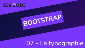 La typographie avec Bootstrap