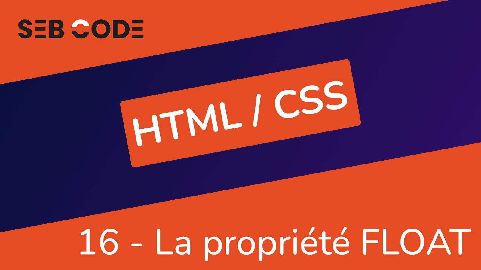 Formation HTML CSS gratuite  la propriété FLOAT