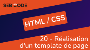 Réalisation d'un template de page responsive design